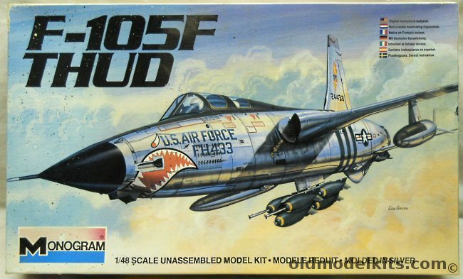 Monogram 1/48 F-105F Thud - Thunderchief Two-Seater, 5808 plastic model kit